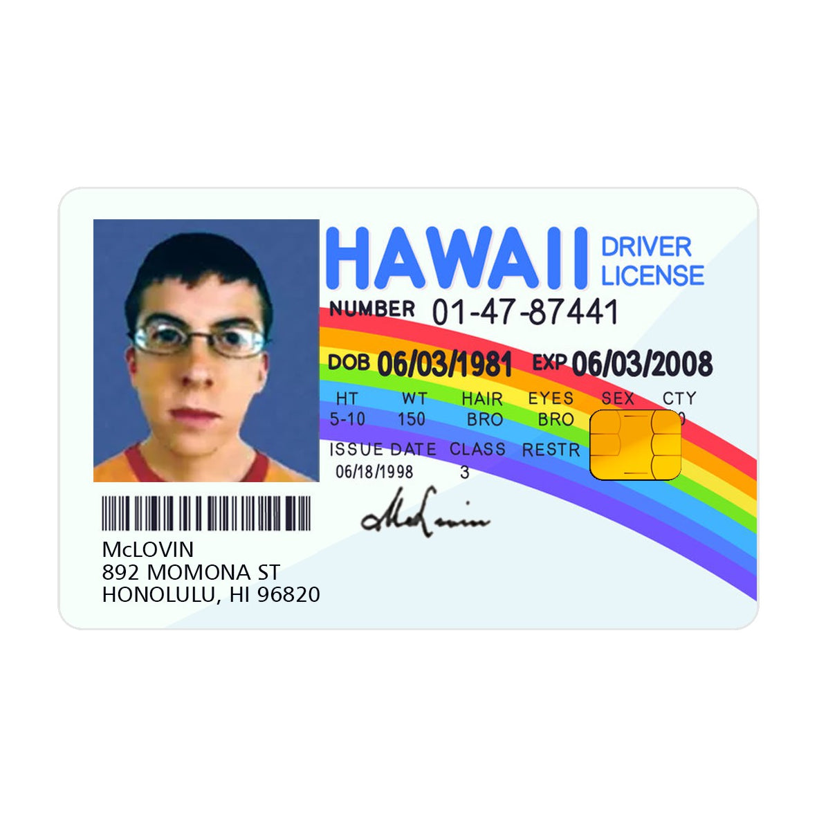 CAPACARD - Película Adesiva Para Cartão - McLovin M2 CAPACARD - Película Adesiva Para Cartão - McLovin M2